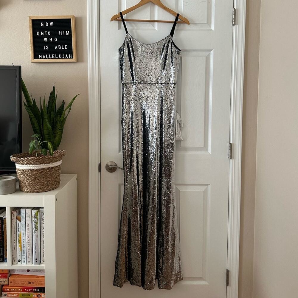 Dress the Population Ingrid Sequin Gown NWT